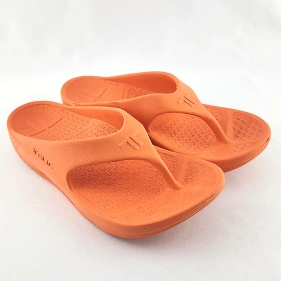 Telic Energy Flip Flop Thong Sandals Sweet  Tangerine Size XS / 6 - Picture 2 of 15